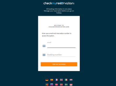 Check my reservation login page